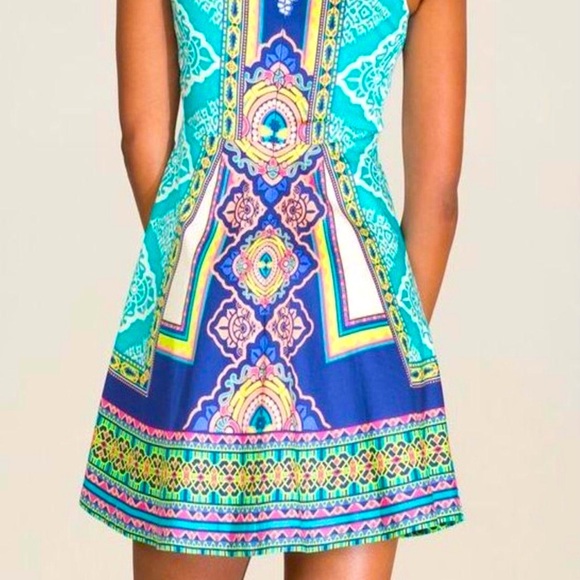 Flying Tomato Boho Multi colored sleeveless dress - Picture 6 of 15